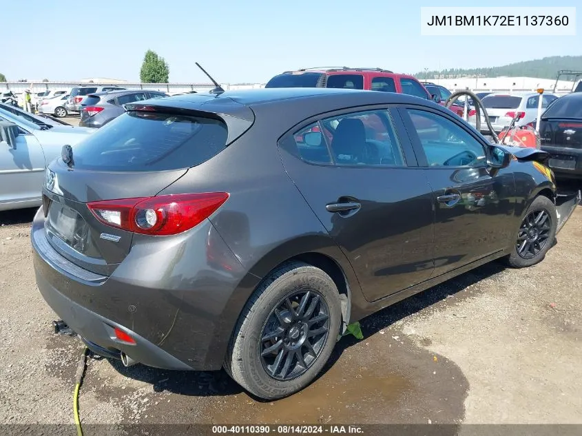 2014 Mazda Mazda3 I Sport VIN: JM1BM1K72E1137360 Lot: 40110390