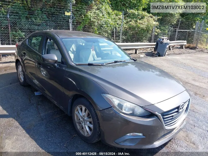 2014 Mazda Mazda3 I Touring VIN: 3MZBM1V7XEM103002 Lot: 40112428