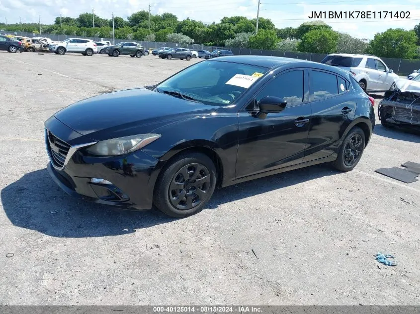 2014 Mazda Mazda3 I Sport VIN: JM1BM1K78E1171402 Lot: 40125014