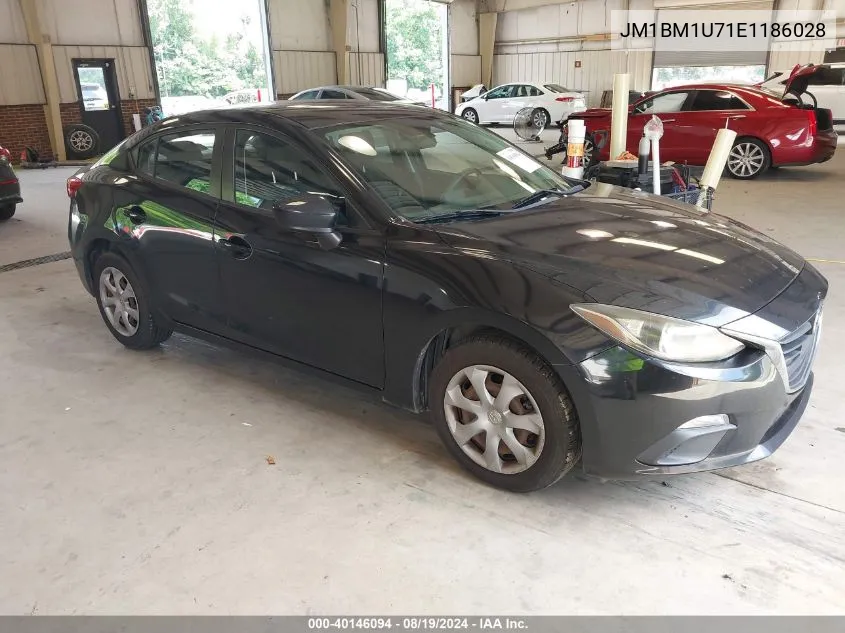 2014 Mazda Mazda3 I Sport VIN: JM1BM1U71E1186028 Lot: 40146094