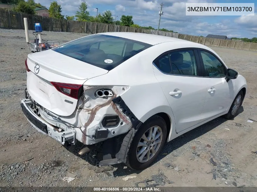 2014 Mazda Mazda3 I Touring VIN: 3MZBM1V71EM103700 Lot: 40156506