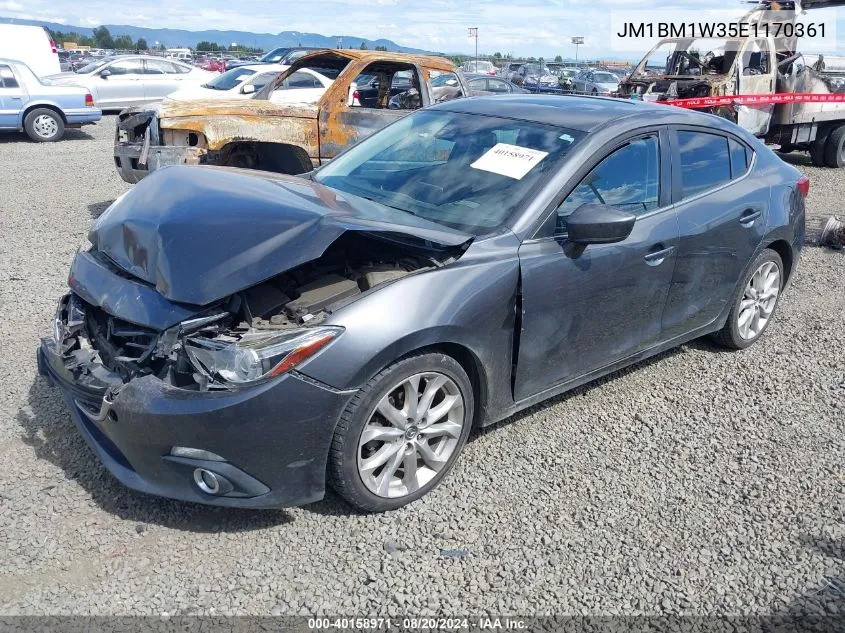 2014 Mazda Mazda3 S Grand Touring VIN: JM1BM1W35E1170361 Lot: 40158971