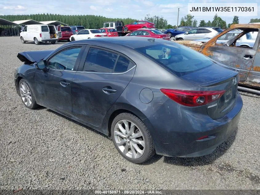 2014 Mazda Mazda3 S Grand Touring VIN: JM1BM1W35E1170361 Lot: 40158971