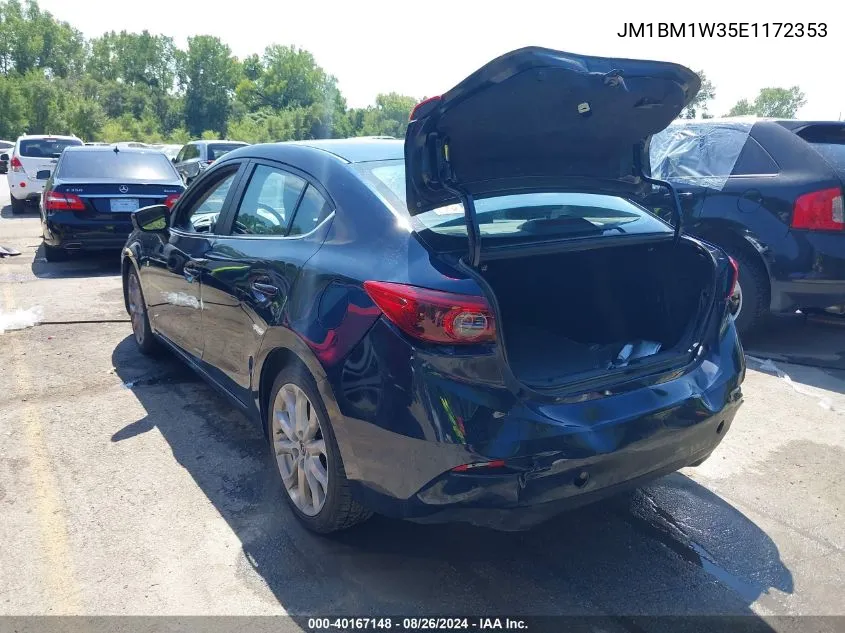 2014 Mazda Mazda3 S Grand Touring VIN: JM1BM1W35E1172353 Lot: 40167148