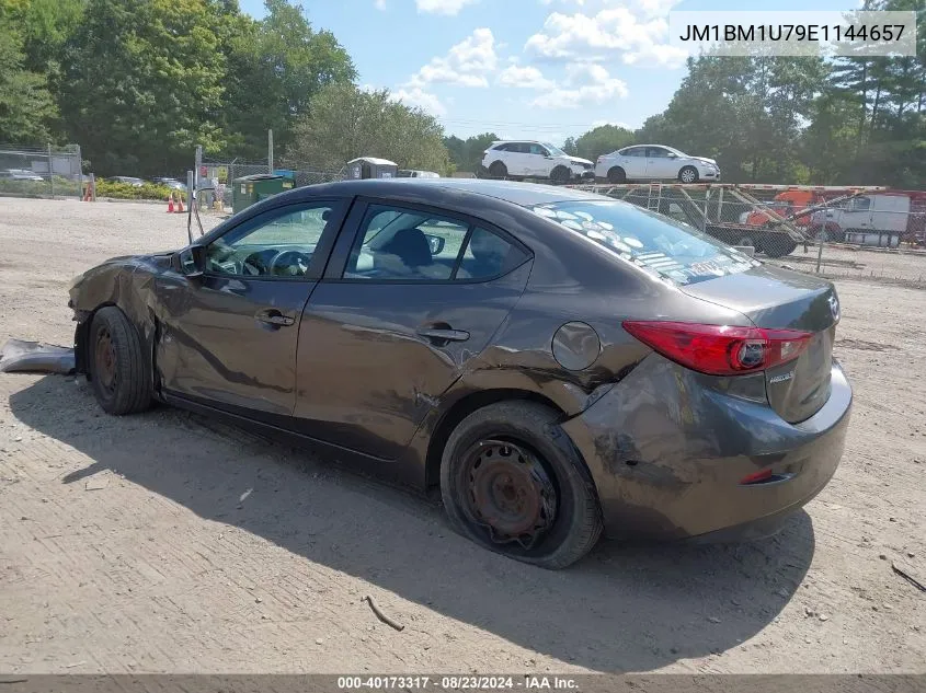 2014 Mazda Mazda3 I Sport VIN: JM1BM1U79E1144657 Lot: 40173317