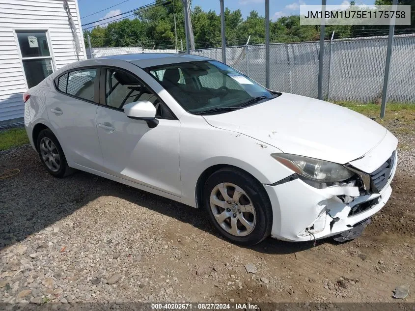 2014 Mazda Mazda3 I Sport VIN: JM1BM1U75E1175758 Lot: 40202671