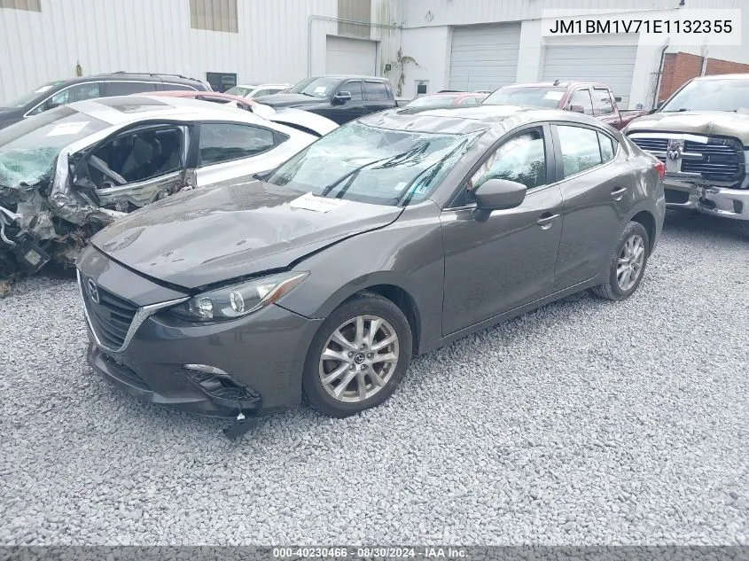 2014 Mazda Mazda3 I Touring VIN: JM1BM1V71E1132355 Lot: 40230466