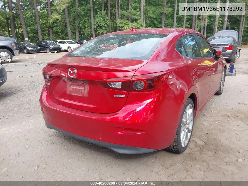 2014 Mazda 3 Touring VIN: JM1BM1V36E1178292 Lot: 40260288