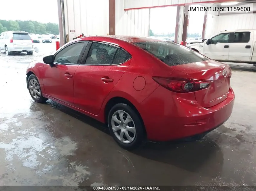 2014 Mazda 3 Sport VIN: JM1BM1U75E1159608 Lot: 40324790