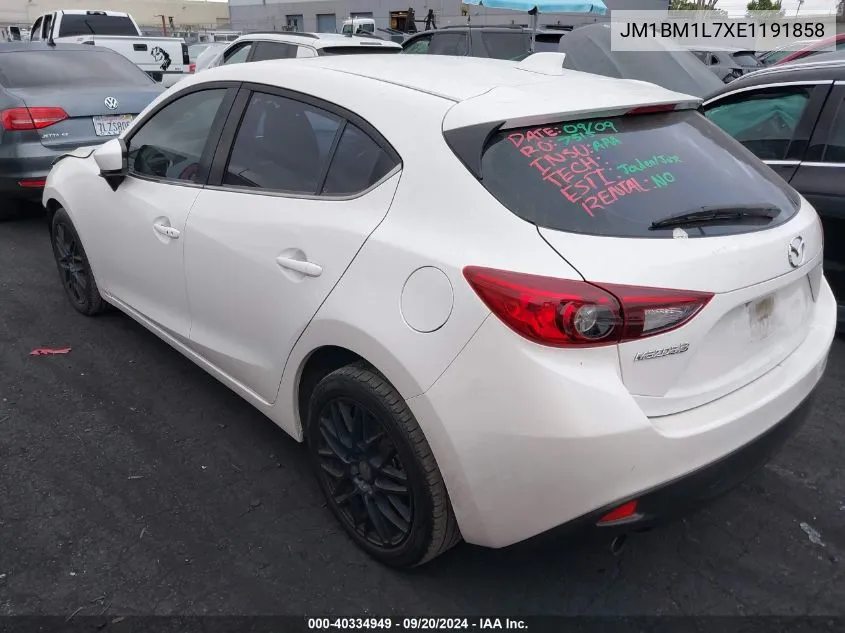 2014 Mazda Mazda3 I Touring VIN: JM1BM1L7XE1191858 Lot: 40334949