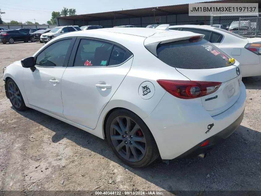 2014 Mazda Mazda3 Grand Touring VIN: JM1BM1M3XE1197137 Lot: 40344122