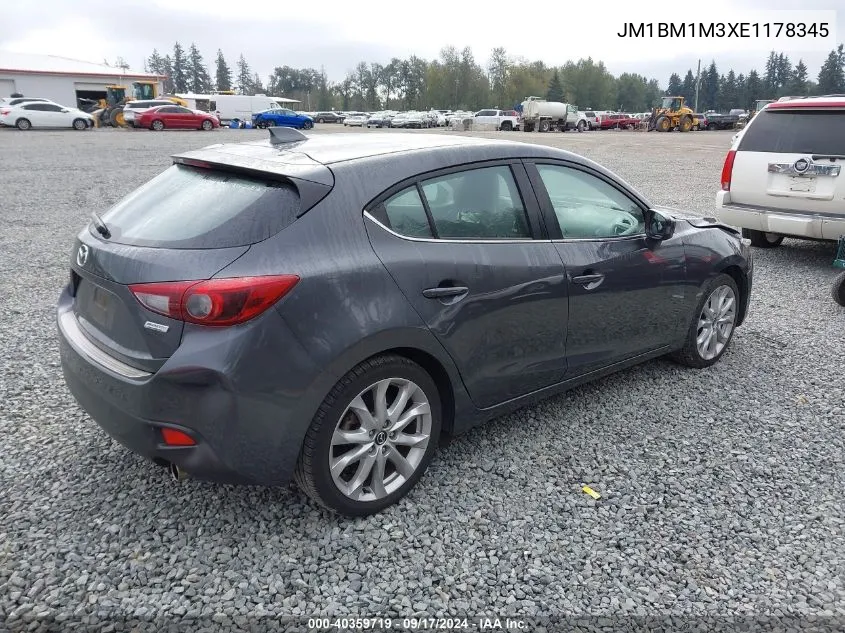 2014 Mazda Mazda3 S Grand Touring VIN: JM1BM1M3XE1178345 Lot: 40359719