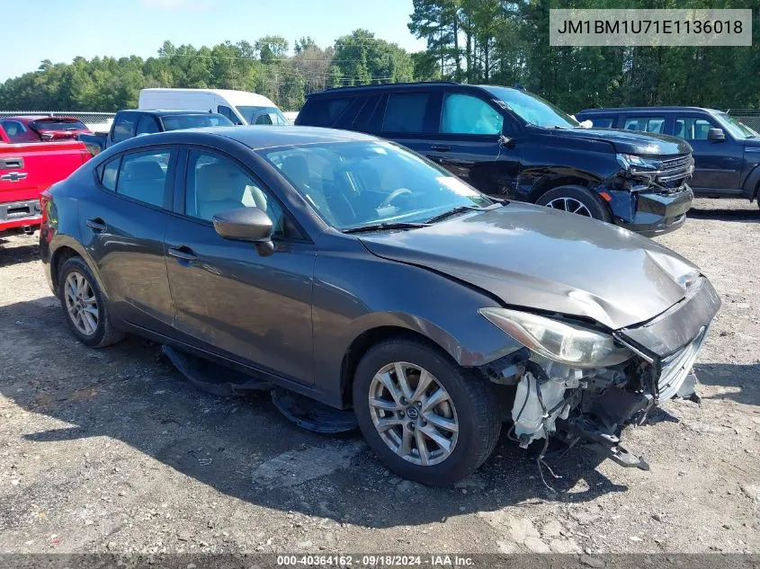 2014 Mazda 3 Sport VIN: JM1BM1U71E1136018 Lot: 40364162