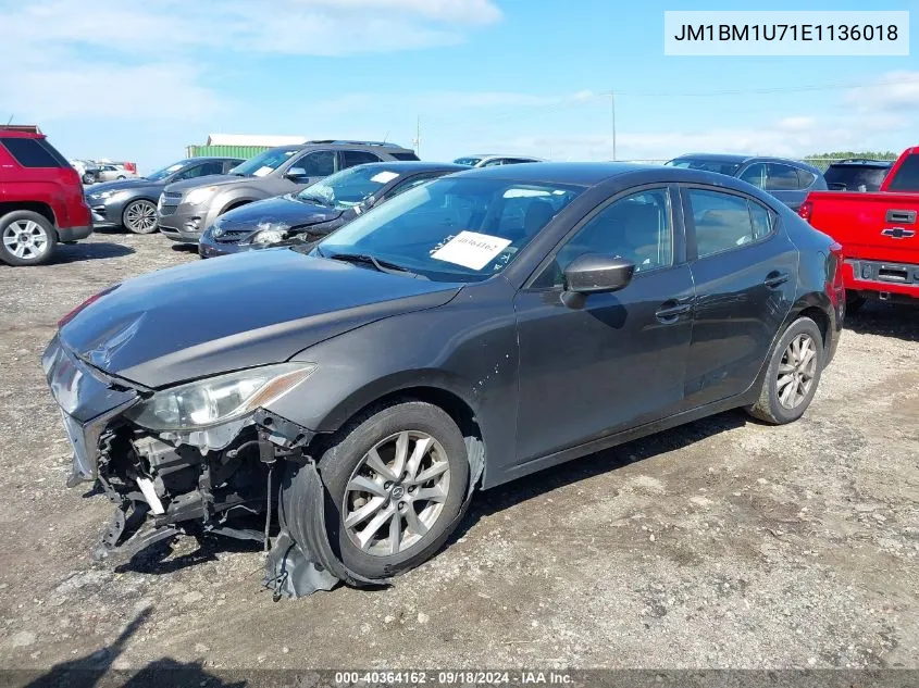 2014 Mazda 3 Sport VIN: JM1BM1U71E1136018 Lot: 40364162