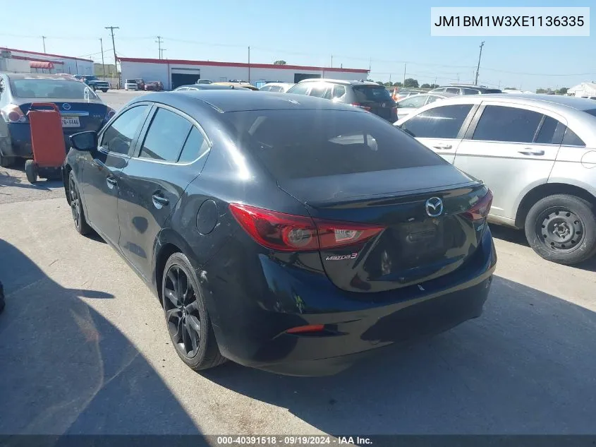 2014 Mazda Mazda3 S Grand Touring VIN: JM1BM1W3XE1136335 Lot: 40391518