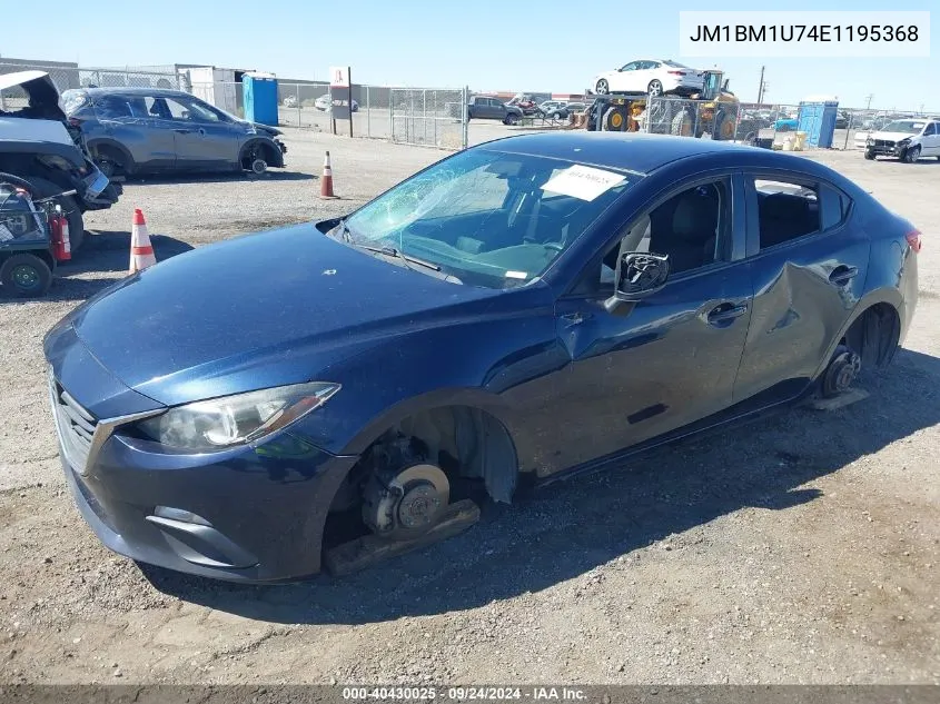 2014 Mazda Mazda3 I Sport VIN: JM1BM1U74E1195368 Lot: 40430025