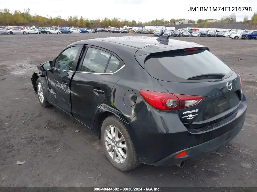 2014 Mazda 3 Grand Touring VIN: JM1BM1M74E1216798 Lot: 40444502