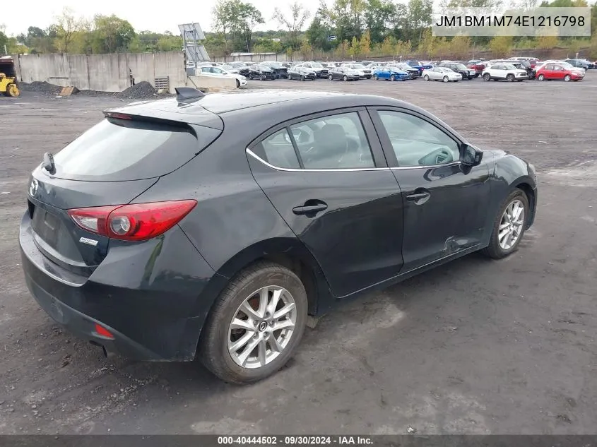 2014 Mazda 3 Grand Touring VIN: JM1BM1M74E1216798 Lot: 40444502