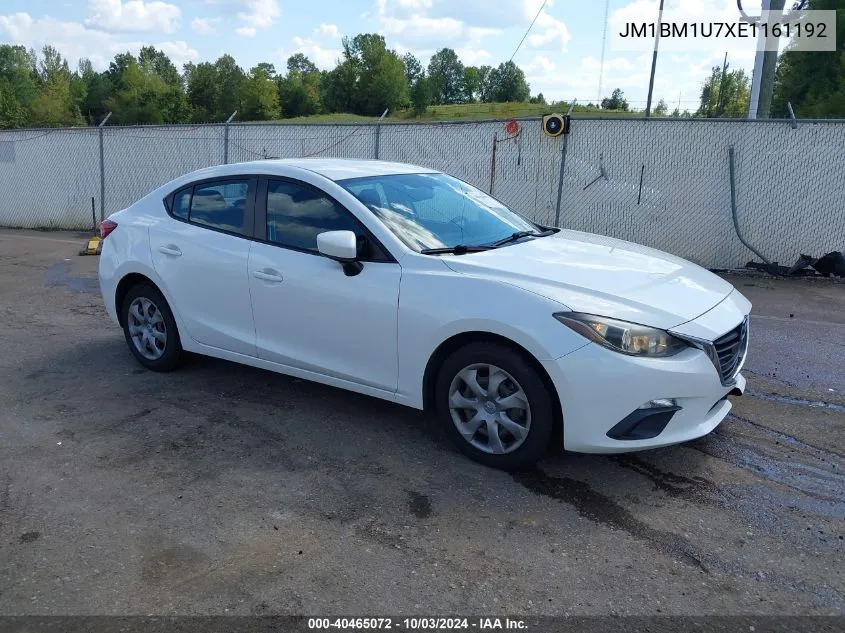 2014 Mazda Mazda3 I Sport VIN: JM1BM1U7XE1161192 Lot: 40465072