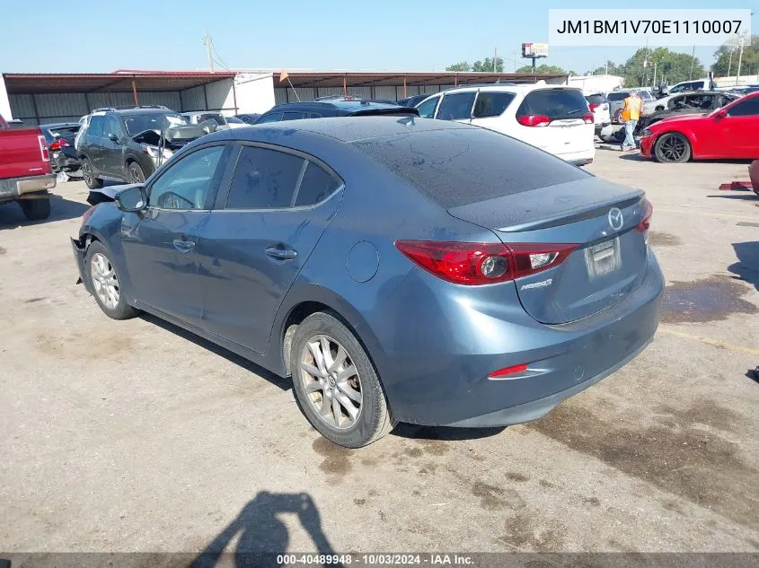 2014 Mazda Mazda3 I Touring VIN: JM1BM1V70E1110007 Lot: 40489948