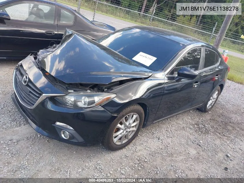 2014 Mazda Mazda3 I Touring VIN: JM1BM1V76E1138278 Lot: 40496253