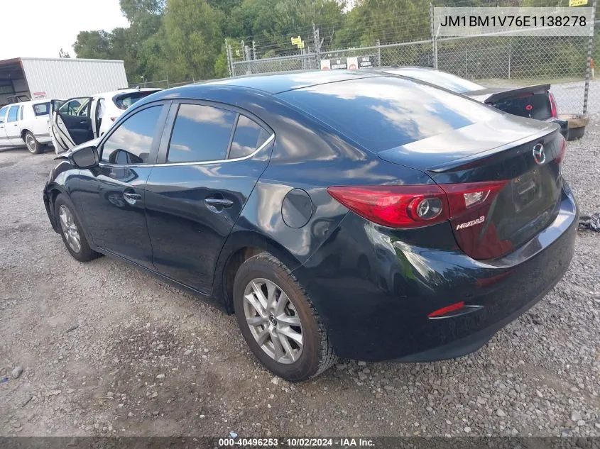 2014 Mazda Mazda3 I Touring VIN: JM1BM1V76E1138278 Lot: 40496253