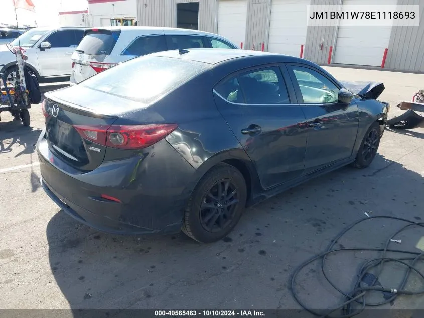 2014 Mazda Mazda3 I Grand Touring VIN: JM1BM1W78E1118693 Lot: 40565463