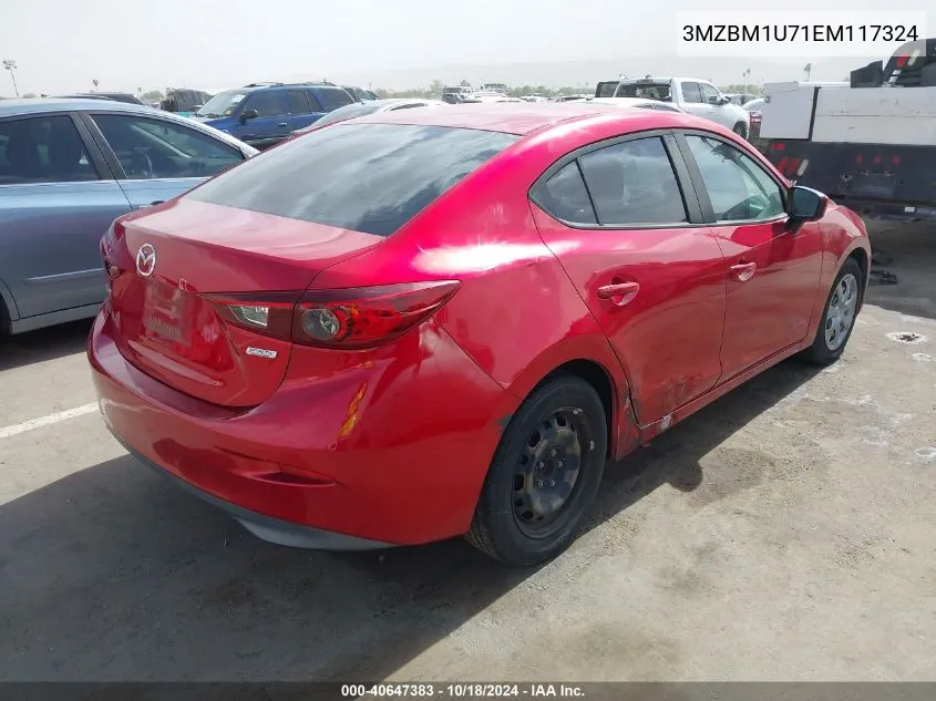 2014 Mazda Mazda3 I Sport VIN: 3MZBM1U71EM117324 Lot: 40647383