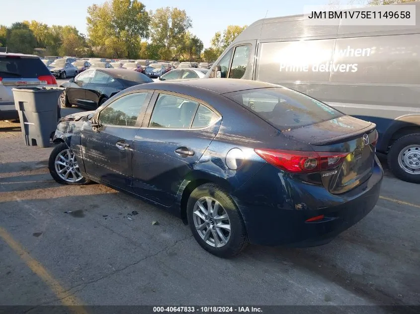 2014 Mazda Mazda3 I Touring VIN: JM1BM1V75E1149658 Lot: 40647833