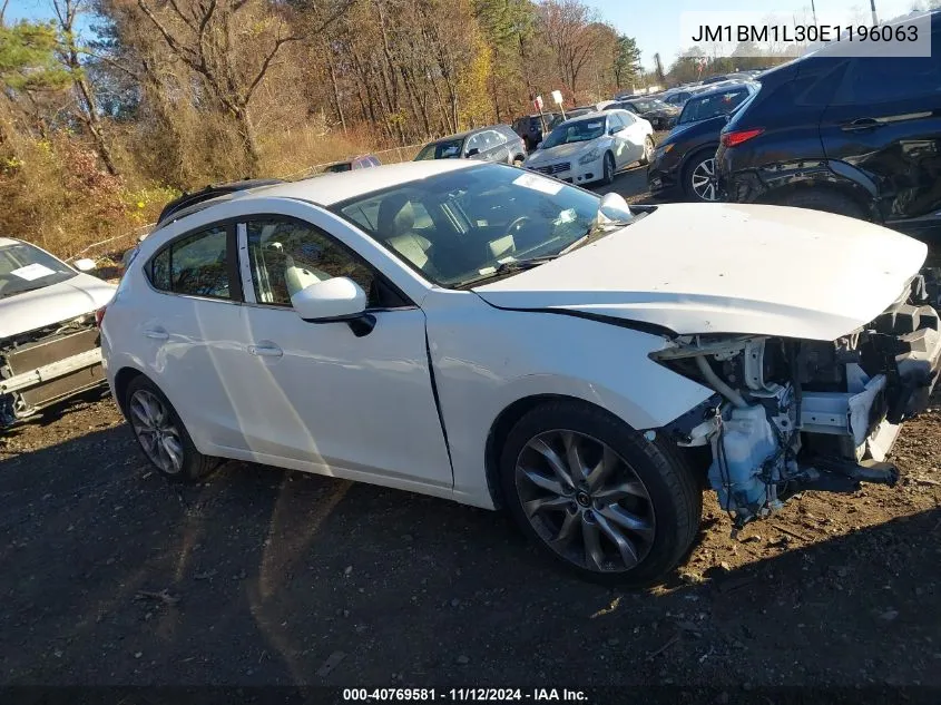 2014 Mazda Mazda3 S Touring VIN: JM1BM1L30E1196063 Lot: 40769581