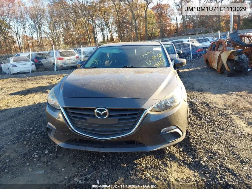 2014 Mazda Mazda3 I Sport VIN: JM1BM1U71E1113029 Lot: 40864032