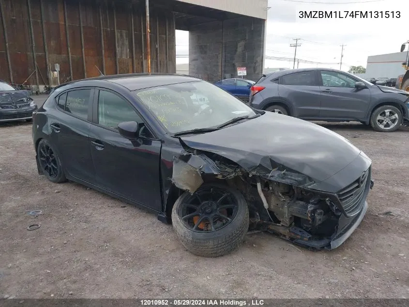 2015 Mazda Mazda3 VIN: 3MZBM1L74FM131513 Lot: 12010952