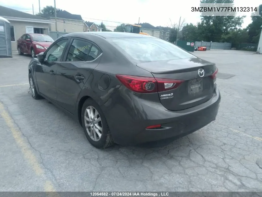 2015 Mazda 3 Touring VIN: 3MZBM1V77FM132314 Lot: 12054582