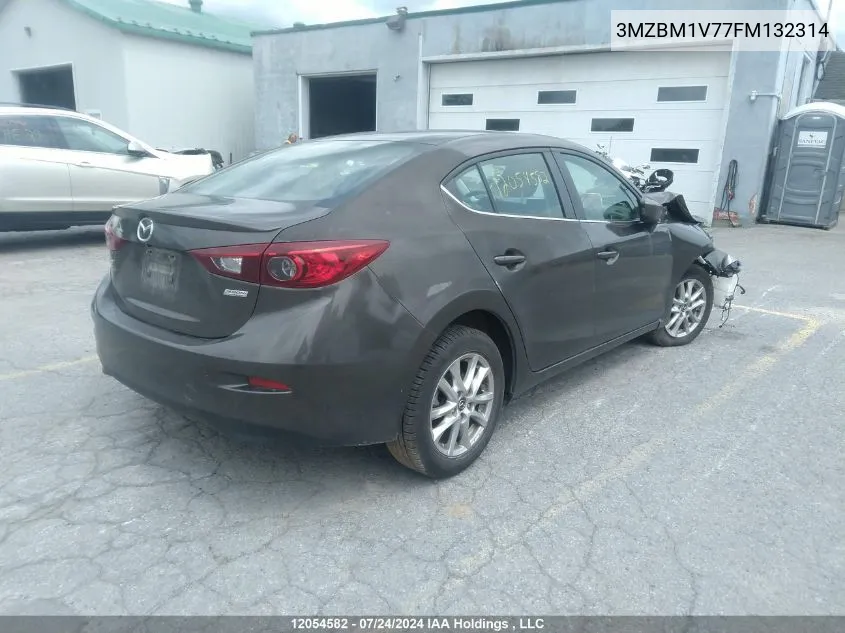 2015 Mazda 3 Touring VIN: 3MZBM1V77FM132314 Lot: 12054582