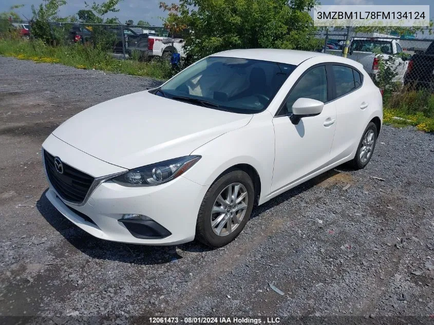 2015 Mazda Mazda3 VIN: 3MZBM1L78FM134124 Lot: 12061473