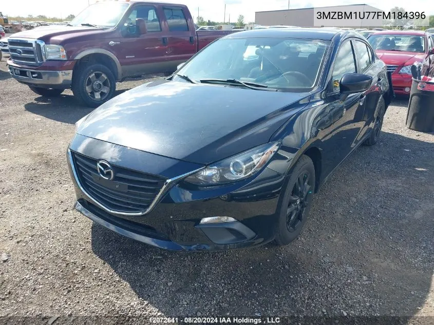 2015 Mazda Mazda3 VIN: 3MZBM1U77FM184396 Lot: 12072641