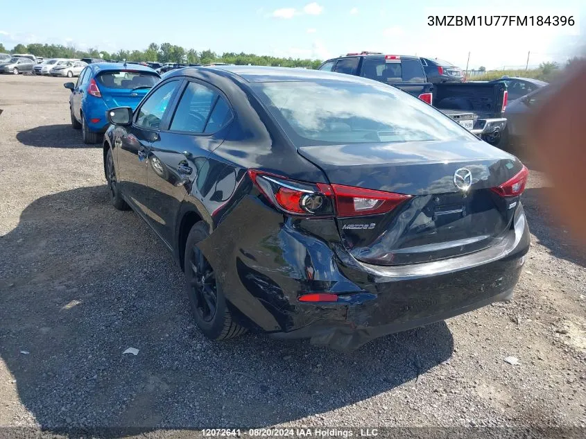 2015 Mazda Mazda3 VIN: 3MZBM1U77FM184396 Lot: 12072641