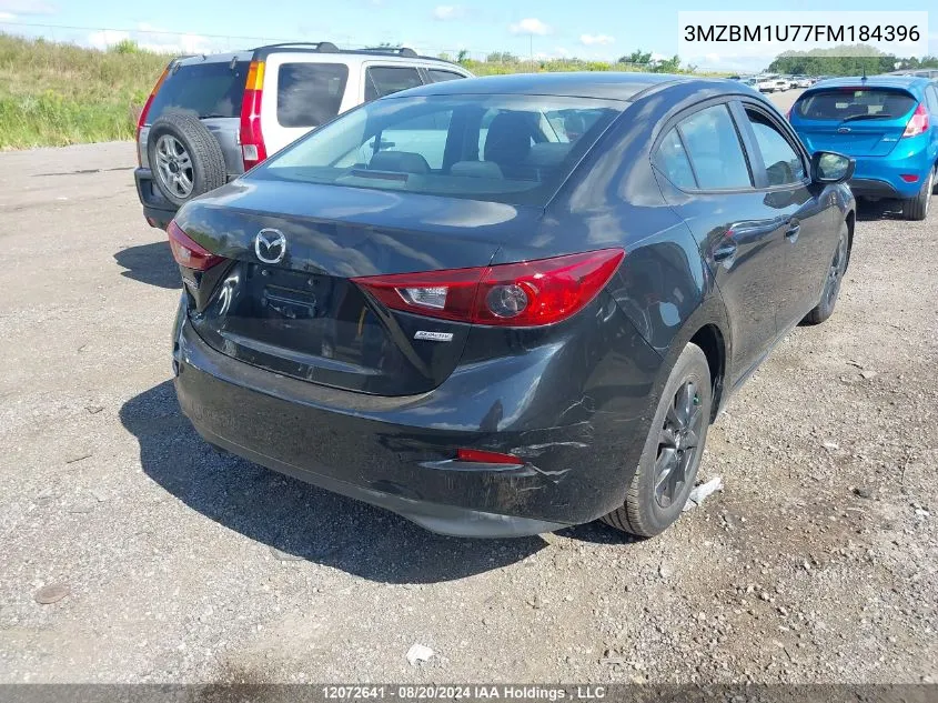 2015 Mazda Mazda3 VIN: 3MZBM1U77FM184396 Lot: 12072641