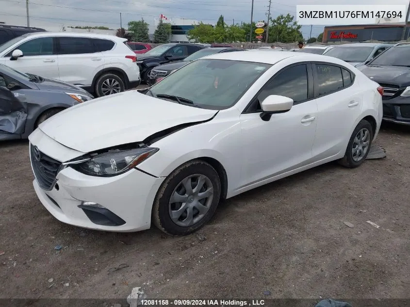 3MZBM1U76FM147694 2015 Mazda Mazda3