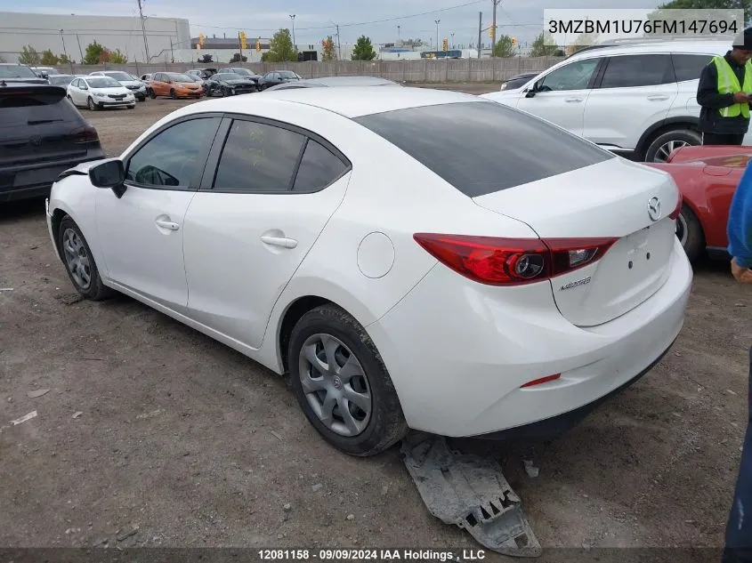 3MZBM1U76FM147694 2015 Mazda Mazda3