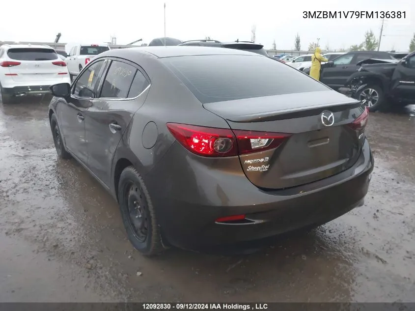 3MZBM1V79FM136381 2015 Mazda Mazda3