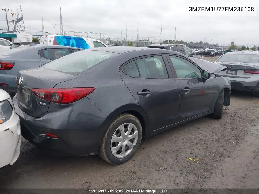 2015 Mazda 3 Sport VIN: 3MZBM1U77FM236108 Lot: 12106917