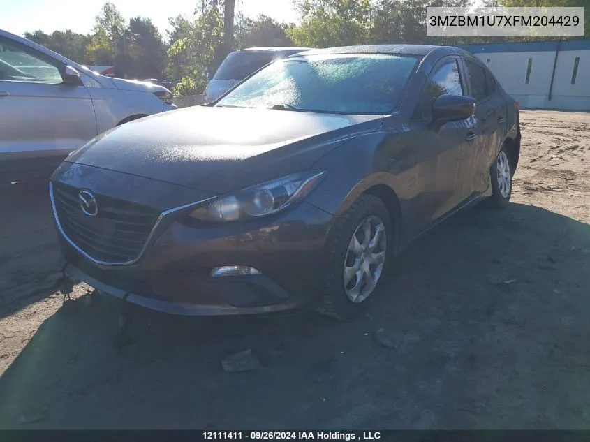 3MZBM1U7XFM204429 2015 Mazda Mazda3