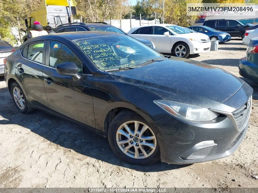 2015 Mazda Mazda3 VIN: 3MZBM1V73FM208496 Lot: 12115872