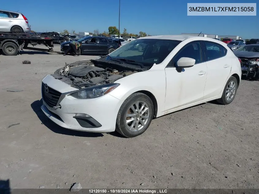 2015 Mazda Mazda3 VIN: 3MZBM1L7XFM215058 Lot: 12120150