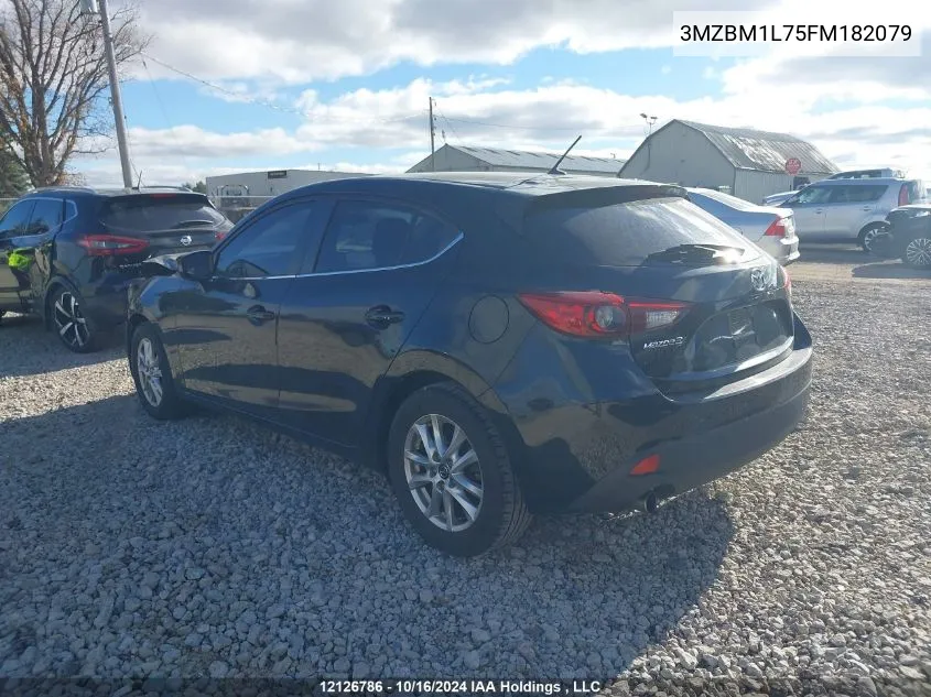 2015 Mazda Mazda3 VIN: 3MZBM1L75FM182079 Lot: 12126786