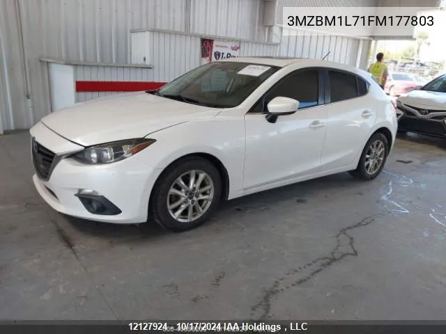 2015 Mazda 3 Mazda VIN: 3MZBM1L71FM177803 Lot: 12127924