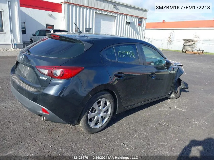 2015 Mazda 3 Sport VIN: 3MZBM1K77FM172218 Lot: 12129876