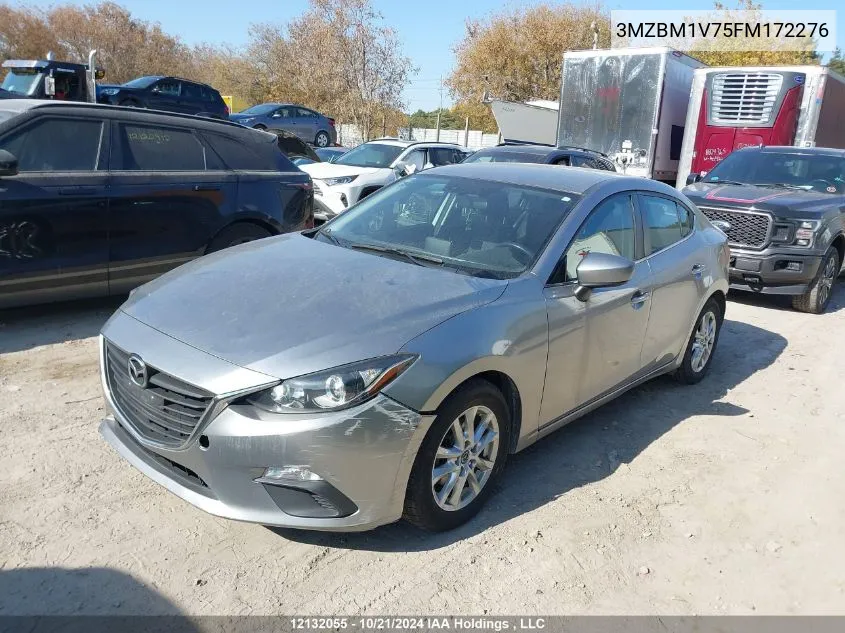 2015 Mazda Mazda3 VIN: 3MZBM1V75FM172276 Lot: 12132055