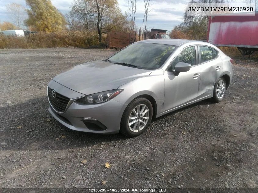 2015 Mazda 3 Touring VIN: 3MZBM1V79FM236920 Lot: 12136295